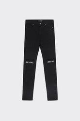 RTA Bryant Black-White Rest in Peace RIP Jeans at Gravity NYC